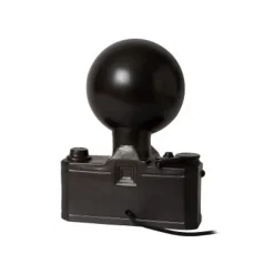 Lucide CAMERA. Tafellamp-Zwart-1xE14-25W-Kunsts. Hot