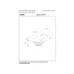 Lucide CANNA - Wandlamp - 1xE14 - Roest bruin Clearance