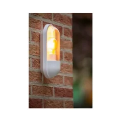 Lucide CAPSULE Wandlamp Buiten-Wit-1xE27-15W-IP54-Kunsts. Discount