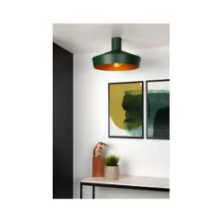 Lucide CARDIFF - Plafonnière - Ø 40 cm - 1xE27 - IP21 - Groen Sale