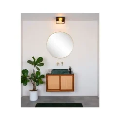 Lucide CARLYN - Plafonnière Badkamer - 2xE14 - IP54 - Zwart Sale