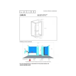 Lucide CARLYN - Wandlamp Badkamer - 1xE14 - IP54 - Zwart Best