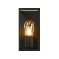 Lucide CARLYN - Wandlamp Badkamer - 1xE14 - IP54 - Zwart Best