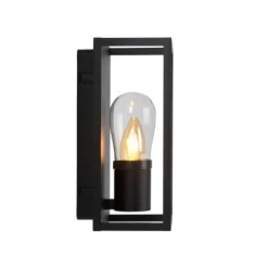 Lucide CARLYN - Wandlamp Badkamer - 1xE14 - IP54 - Zwart Best