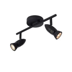 Lucide CARO Plafondspot-Zwart-2xGU10-5W-Metaal New