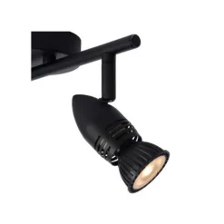 Lucide CARO Plafondspot-Zwart-2xGU10-5W-Metaal New