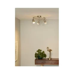 Lucide CARO-LED - Plafondspot - Ø 31 cm - LED - GU10 - 3x5W 2700K - Mat chroom Clearance