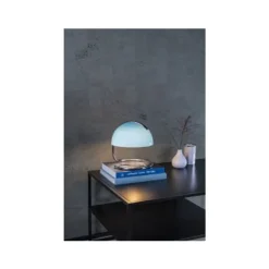 Lucide CATO Tafellamp-Blauw-Ø23,5-1xE27-40W-Glas