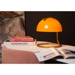 Lucide CATO Tafellamp-Oranje-Ø23,5-1xE27-40W-Glas New