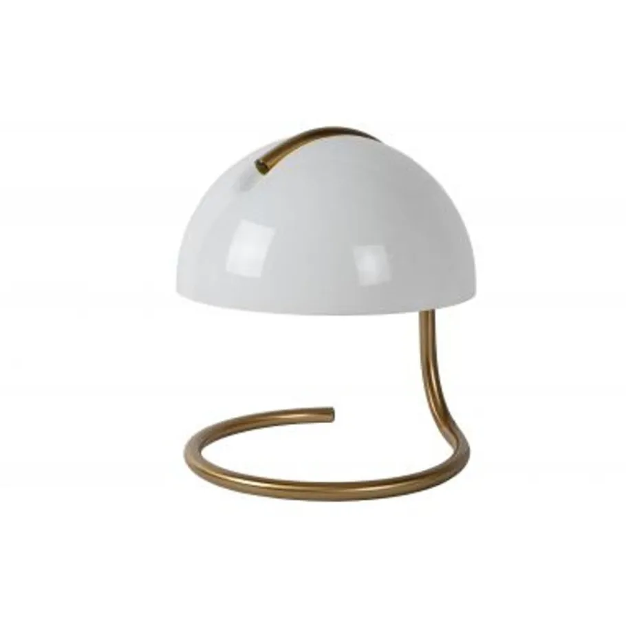 Lucide CATO Tafellamp-Wit-Ø23,5-1xE27-40W-Glas Best