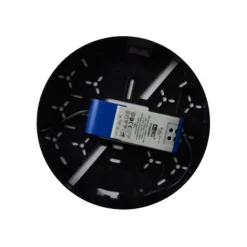 Lucide CERES-LED - Plafonnière Badkamer - Ø 21,5 cm - LED Dimb. - 1x30W 3000K - IP44 - Zwart Best