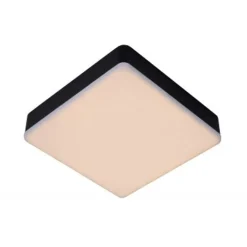 Lucide CERES-LED - Plafonnière Badkamer - LED Dimb. - 1x30W 3000K - IP44 - Zwart Online