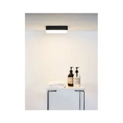 Lucide CERES-LED - Plafonnière Badkamer - LED Dimb. - 1x30W 3000K - IP44 - Zwart Online