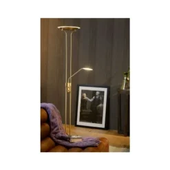 Lucide CHAMPION-LED - Leeslamp - Ø 25,4 cm - LED Dimb. - 3000K - Mat chroom Outlet