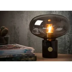 Lucide CHARLIZE - Tafellamp - Ø 23 cm - 1xE27 - Fumé Outlet