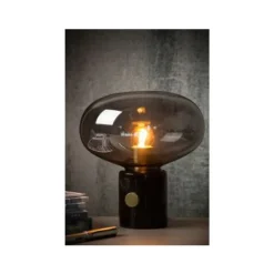 Lucide CHARLIZE - Tafellamp - Ø 23 cm - 1xE27 - Fumé Outlet
