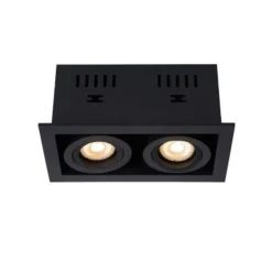 Lucide CHIMNEY - Inbouwspot - 2xGU10 - Zwart Online