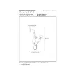 Lucide CHIMP. Wandlamp-Zwart-1xE27-60W-Kunsts. Discount