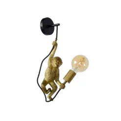 Lucide CHIMP. Wandlamp-Zwart-1xE27-60W-Kunsts. Discount