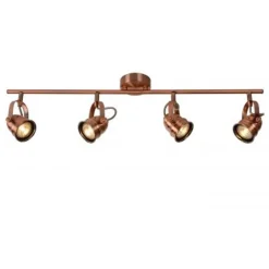 Lucide CIGAL - Plafondspot - Ø 9 cm - LED - GU10 - 4x5W 2700K - Koper Clearance