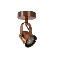 Lucide CIGAL - Plafondspot - Ø 9 cm - LED - GU10 - 1x5W 2700K - Koper Sale