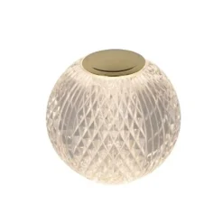 Lucide CINTRA OPLAADBARE TAFELLAMP BATTERIJ Ø9CM LED DIMBAAR 1x1,5W 2700K 3 STEPDIM TRANSPARANT Outlet