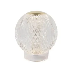 Lucide CINTRA Tafellamp-Transp.-Ø11-LED Dimb.-2W-2700K New