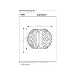 Lucide CINTRA Tafellamp-Transp.-Ø9-LED Dimb.-1,5W-3000K Best