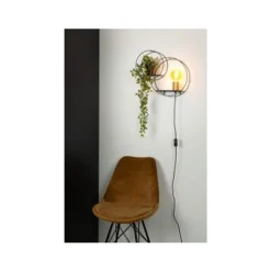 Lucide CIRCLE - Wandlamp - 1xE27 - Zwart Sale
