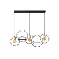 Lucide CIRCLE Hanglamp-Zwart-3xE27-40W-Metaal