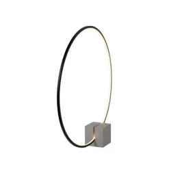 Lucide CIRKELIS Tafellamp-Zwart-LED Dimb.-24W-Alumin. Outlet