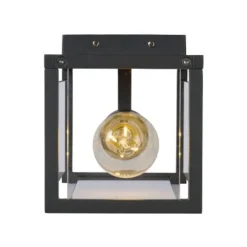 Lucide CLAIRE MINI - Wandlamp Buiten - 1xE27 - IP54 - Antraciet New