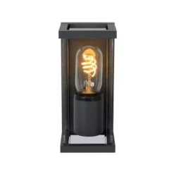 Lucide CLAIRE MINI - Wandlamp Buiten - 1xE27 - IP54 - Antraciet New