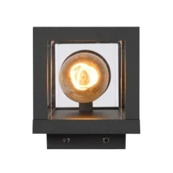 Lucide CLAIRE MINI - Wandlamp Buiten - 1xE27 - IP54 - Antraciet Sale