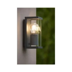 Lucide CLAIRE MINI - Wandlamp Buiten - 1xE27 - IP54 - Antraciet Sale