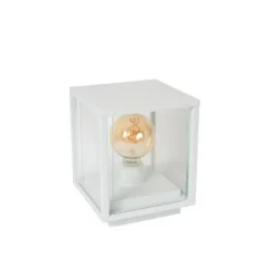 Lucide CLAIRE Sokkellamp Buiten-Wit-1xE27-15W-IP54-Glas Best