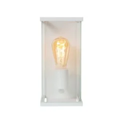 Lucide CLAIRE Wandlamp Buiten-Wit-1xE27-15W-IP54-Glas Hot