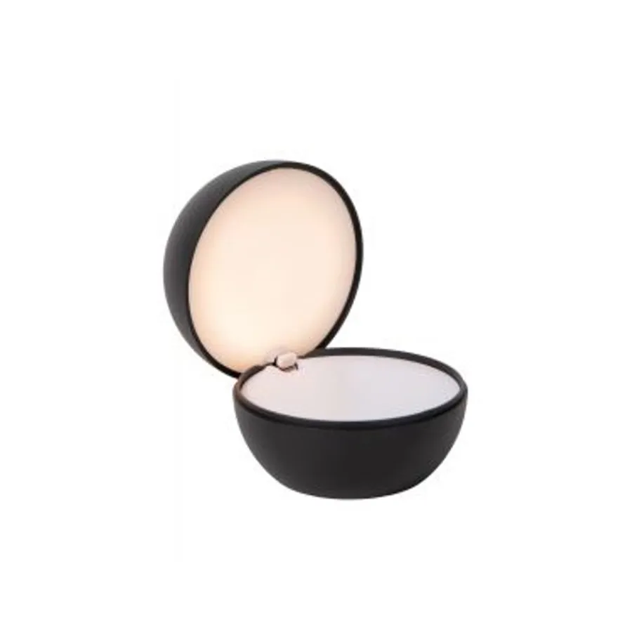 Lucide CLIPPER Tafellamp-Zwart-Ø12-LED-2,2W-2700K-Alumin.