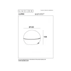 Lucide CLIPPER Tafellamp-Zwart-Ø12-LED-2,2W-2700K-Alumin.