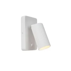 Lucide CLUBS Bedlamp-Wit-1xGU10-40W-Alumin. Outlet