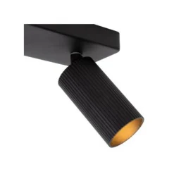 Lucide CLUBS Plafondspot-Zwart-2xGU10-40W-Alumin. Outlet