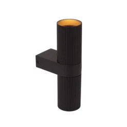 Lucide CLUBS Wandspot-Zwart-2xGU10-40W-Alumin. New