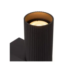 Lucide CLUBS Wandspot-Zwart-2xGU10-40W-Alumin. New