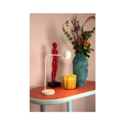 Lucide COMET Tafellamp-Wit-LED Dimb.-3W-2700K-3 StepDim