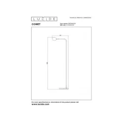 Lucide COMET Vloerlamp-Wit-LED Dimb.-3W-2700K-3 StepDim Hot