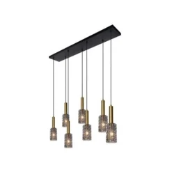 Lucide CORALIE - Hanglamp - 7xE27 - Mat Goud / Messing Outlet