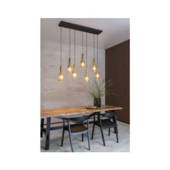 Lucide CORALIE - Hanglamp - 7xE27 - Mat Goud / Messing Outlet