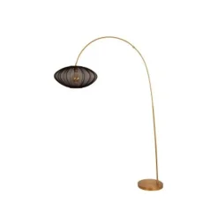 Lucide CORINA Booglamp-Zwart-1xE27-40W-Polyes.