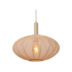 Lucide CORINA Hanglamp-Beige-Ø50-1xE27-40W-Polyes. Outlet