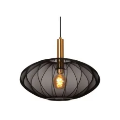 Lucide CORINA Hanglamp-Zwart-Ø50-1xE27-40W-Polyes. Clearance